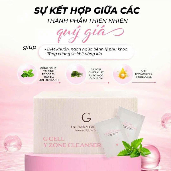 Viên đặt phụ khoa Gcell Y Zone Cleanser Hàn Quốc ( hộp 15 viên)