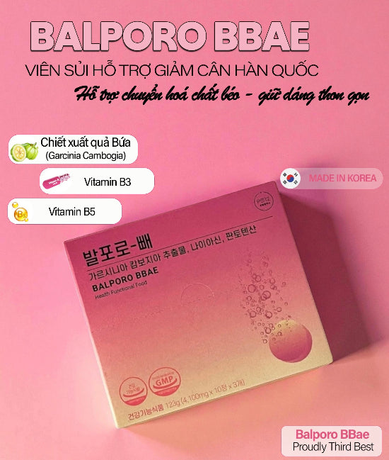 BALPORO BBAE - Viên sủi giảm cân Hàn Quốc