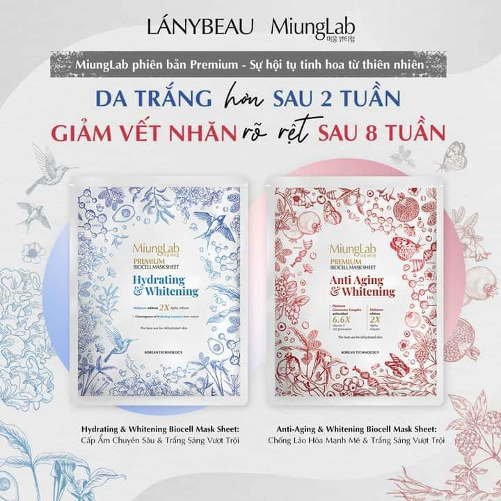 MẶT NẠ DỪA SINH HỌC MIUNGLAB MASK -LÁNYBEAU
